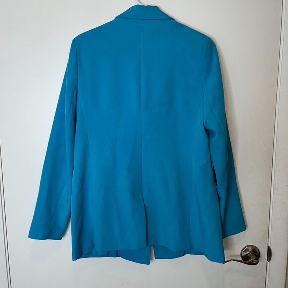 The Drop Womens Turquoise Blazer With Single Button Closure Size M - Picture 4 of 8